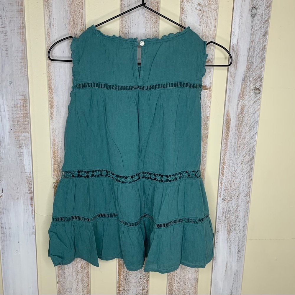 Loft Ladder Lace Embroidered Babydoll Tank Top - Picture 3 of 6